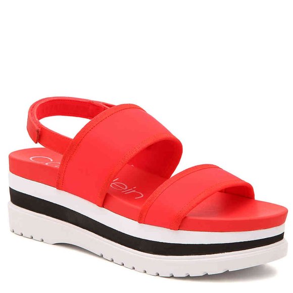 Calvin Klein Womens Nola Nylon Platform Sandals. - Picture 1 of 5